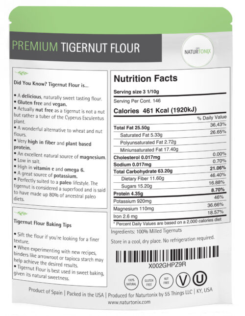Naturtonix Tigernut Flour Details